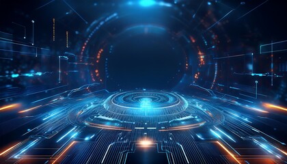 Fototapeta premium Cool futuristic and modern concept abstract background with colorful colors, wallpaper