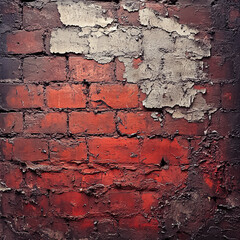 Fototapeta premium Grungy Brick Wall Photo Backdrop
