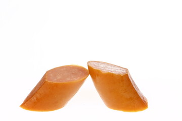 Sausages, isolated on a white background