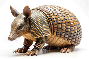 Obraz premium Armadillo on White Background. 