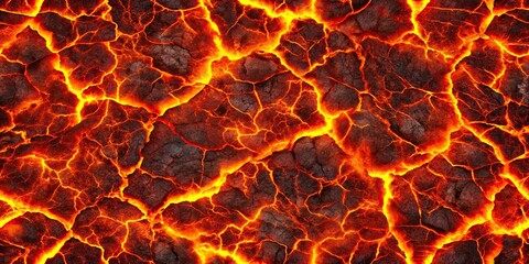 Seamless inferno lava texture with molten magma and fiery cracks , lava, background, volcano, magma, molten, hot, flame, seamless
