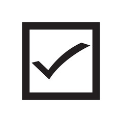 check mark icon vector illustration. check icon. check mark and Tick symbol icon. flat style design icon. vector illustration.