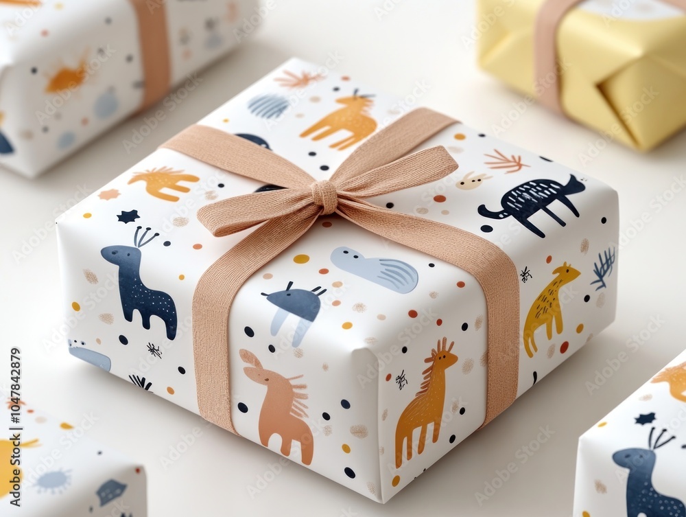 Poster personalized gift wrapping with custom designed stamped wrapping paper, create unique and creative p
