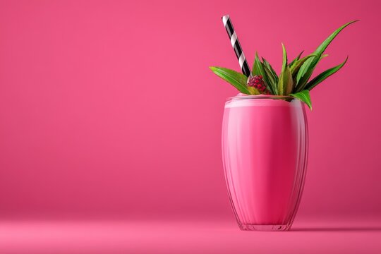 A minimalist depiction of a straw in a cup, symbolizing the act of taking a sip with a calm and serene vibe