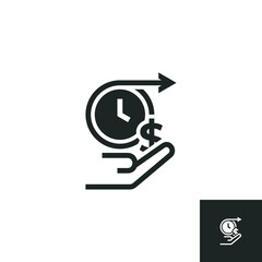 Long term debt icon isolated on white background. Vector illustrations are made with vector-based software, not AI generated results.