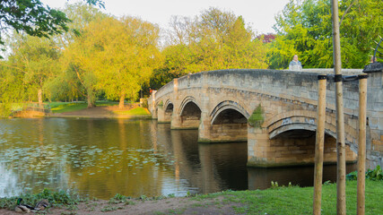 Fototapeta premium Lake in a Park, UK during May.