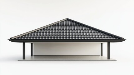 Modern Roof Mockup Display for Architectural Design