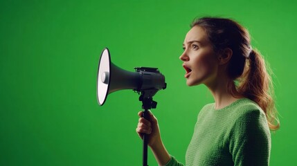 A speaker addresses the group with an earnest expression.