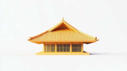 Fototapeta premium Vibrant Roof Mockup of Modern Design Structure
