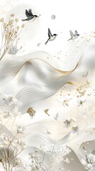 Art for Frames, Minimalist Painting, Geometric, Nature, Abstract Image, Texture, Pattern Background, Wallpaper, Cover and Screen for Smartphone, PC, Laptop, 9:16 and 16:9 Format