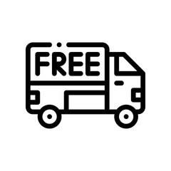 free shipping icon line icon