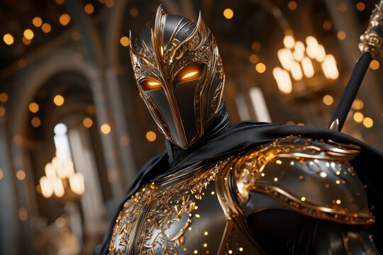 A mythical hero reclaiming their throne from a dragon, standing victoriously with glowing armor and a sword raised