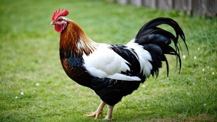 Elegant Swedish Flower Hen, featuring a range of colors and unique patterns. Known for its excellent egg-laying ability and adaptability to various climates.