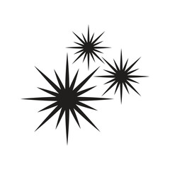 Obraz premium Sparkle stars vector icons