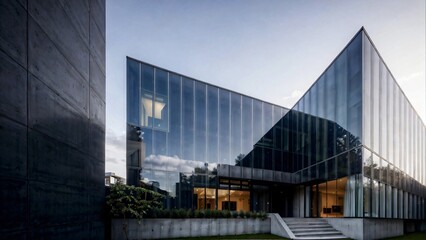 modern office buildings