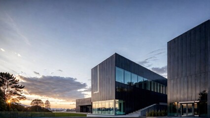 Obraz premium modern city skyline at night