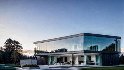 Fototapeta premium office building in night