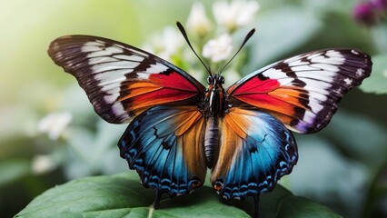 A captivating macro shot of delicate butterfly wings, paired with an inspiring quote on a pristine white background, evokes deep emotions and cherished memories.