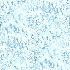 Naklejka premium A frosty blue background adorned with delicate ice crystals, creating a serene and wintry atmosphere. Seamless background. 