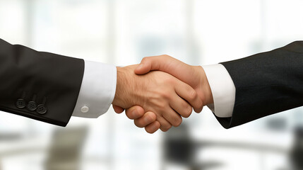 Professional Business Partnership: Close-up Handshake Between Executives In Office Setting, Symbolizing Trust, Collaboration, And Financial Success, Business People Shaking Hands In Office
