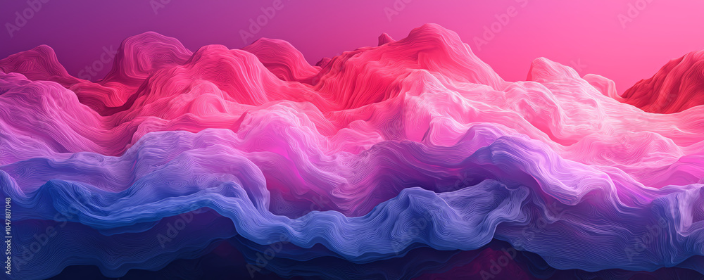 Poster data streams, flowing serverless clouds, futuristic holographic interface