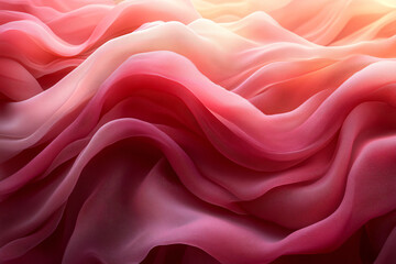 Obraz premium A soothing abstract wave background in vibrant red hues, perfect for Valentine's Day themes, romantic designs, and elegant event promotions.