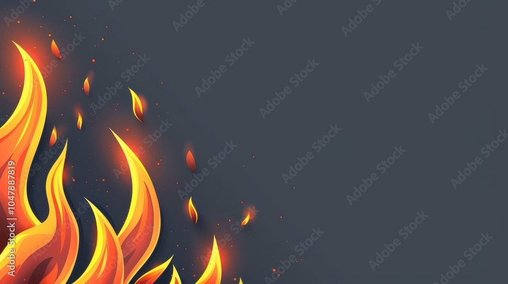 Poster a vibrant abstract flame gradient background showcasing a textured noise effect, perfect for your cr