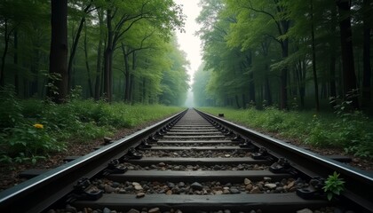Fototapeta premium A serene journey through the heart of nature