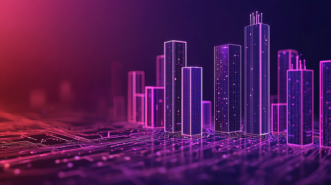 Floating serverless nodes, neonlit data hubs, futuristic urban backdrop