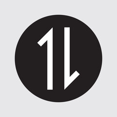 Data transfer arrows icon vector. Recycling, exchange, left and right and direction sing, up and down symbol arrow icon in transparent background. Vector illustration.