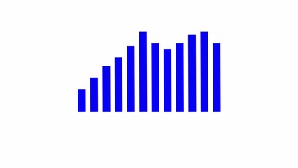 Stock market growth graph. Bar chart for growing business progress by month. . business graph showing business success isolate on black, Falling Graphs, Crypto Trends, and Profit Margin	