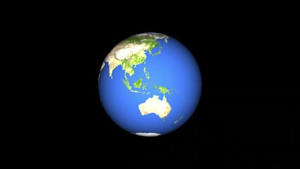 Digital world news background . Planet Earth rotates on a white background. Communication technology global world 3D World	