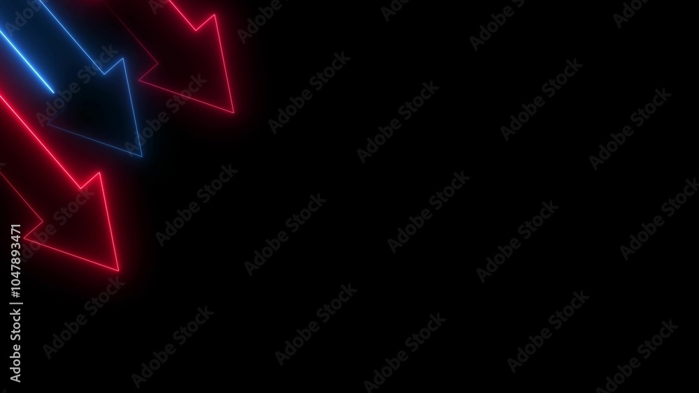 Aufkleber arrows flashing on and off in sequence, nimated looping swipe left black arrow pointing to the right