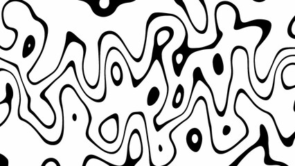 Liquid metal looped abstract, fluid waves in motion background