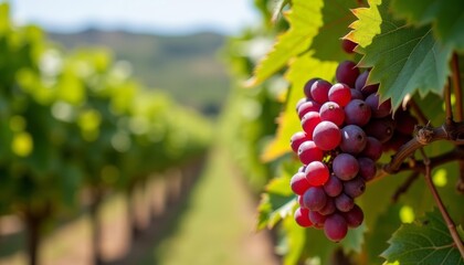 Naklejka premium Bountiful harvest in the heart of the vineyard