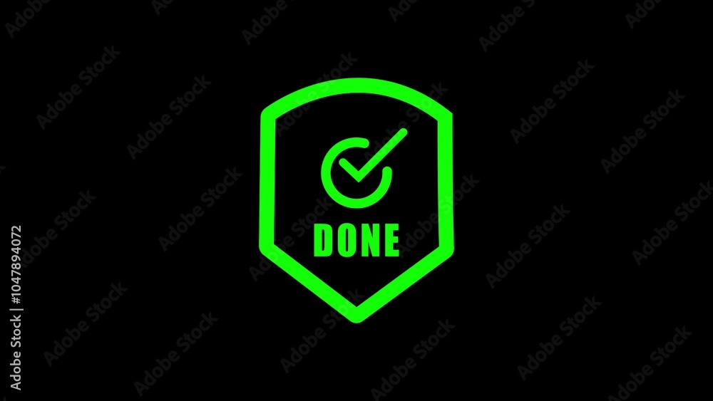 Poster animated vpn symbol with shield icon. animated vpn symbol with shield icon.