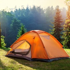 テントを張ってキャンプをする