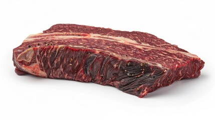 Fototapeta premium Raw Beef Short Rib with Black Peppercorns and Other Spices