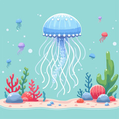 jellyfish in the water