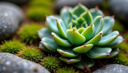 Fototapeta premium Natures intricate beauty in a closeup view