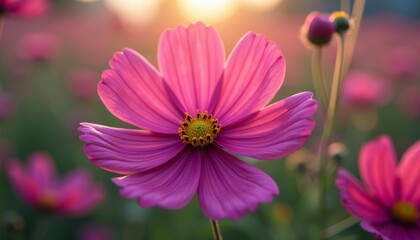  Vibrant field of pink flowers perfect for natureinspired projects