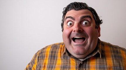 Obraz premium Excited Man with Big Smile