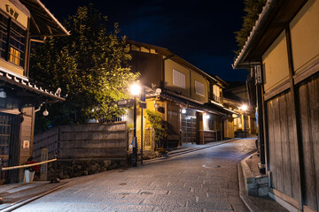 京都祇園の夜景(産寧坂)