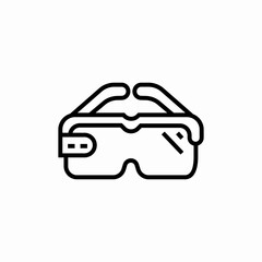 smart glasses icon sign vector