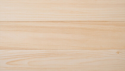 Fototapeta premium Light wooden texture with horizontal planks, revealing the natural grain patterns.