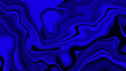 Obraz premium Liquid metal looped abstract, fluid waves in motion background, 4k animation video. Abstract fluid texture of swirling liquid chrome metal waves with motion light effec
