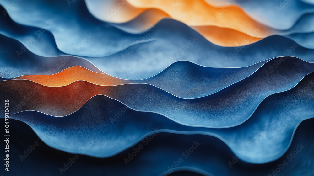 Aufkleber stylish modern abstract background with layered elements and smooth transitions, ideal for contempor