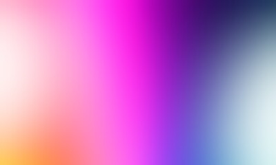 Abstract blurred background image of red, pink, blue colors gradient used as an illustration. Designing posters or advertisements.