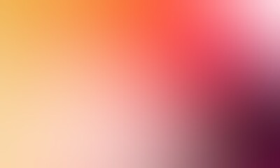 Abstract blurred background image of orange, red, purple colors gradient used as an illustration. Designing posters or advertisements.