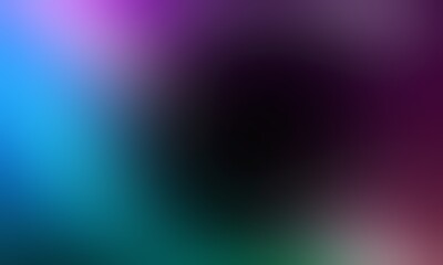 Abstract blurred background image of blue, purple, green colors gradient used as an illustration. Designing posters or advertisements.